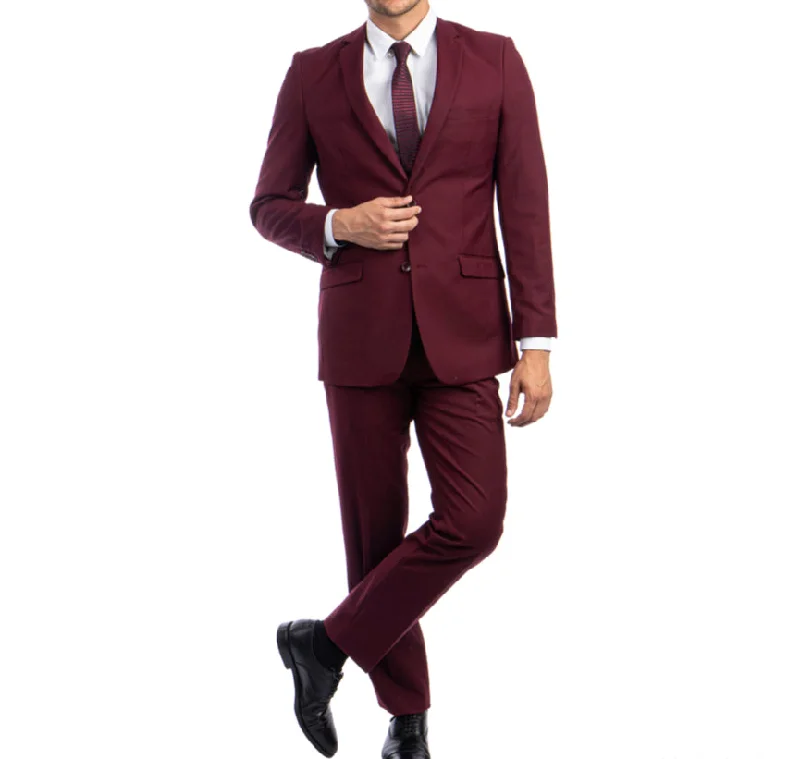 Comfortable Wardrobe Men’s 2pc Suit - Azzuro