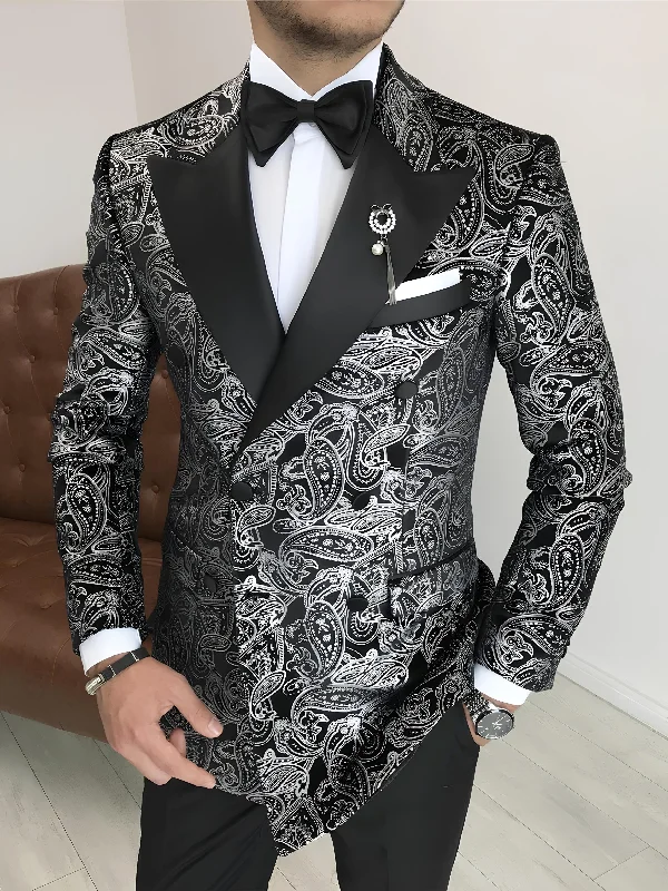 Stylish Casuals Grey Double Breasted Tuxedo 2-Piece