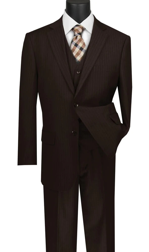 Casual Looks Men Vinci Suit V2RS-7-Brown