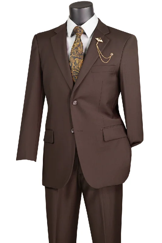 Casual Tops Vinci Men Suit F-2C900-Brown