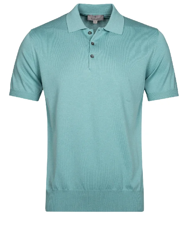 Relaxed Footwear Knitted Polo Shirt Green