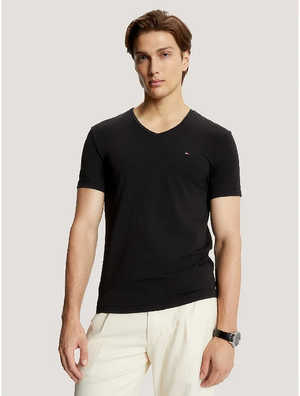 Comfortable Hoodies Tommy Hilfiger Men's Solid V-Neck Slim Fit T-Shirt