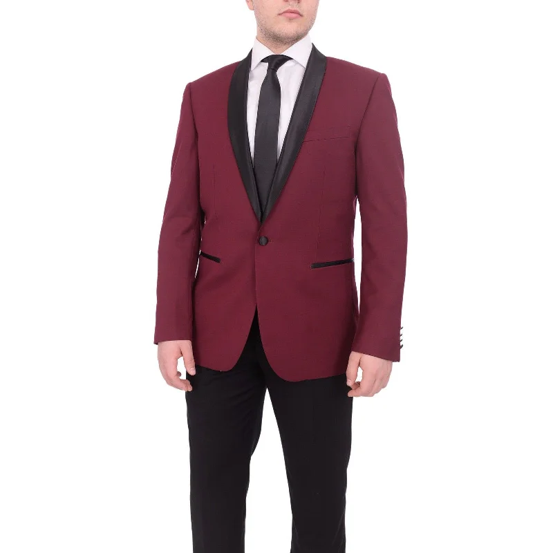 Casual Jackets Men's 2pc Slim Shawl Tuxedo-DF