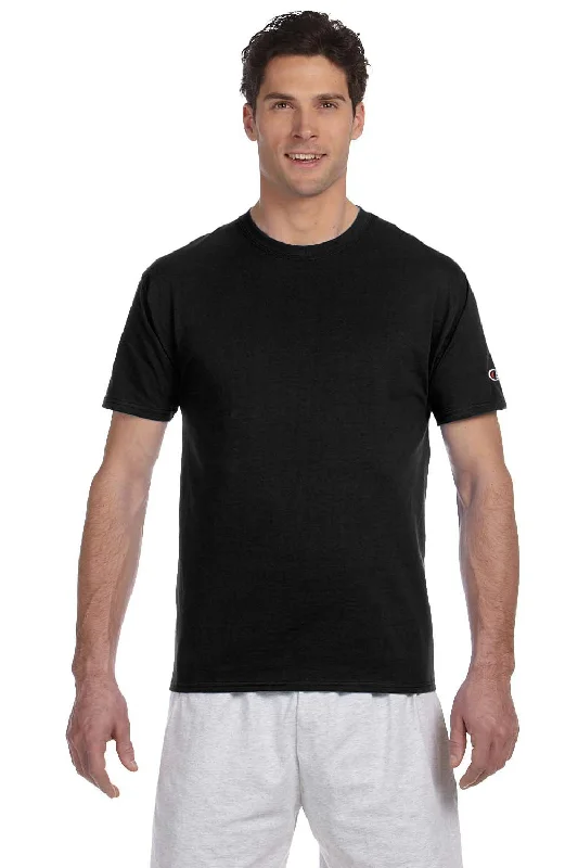 Trendy Layers Champion Mens Short Sleeve Crewneck T-Shirt - Black - Closeout