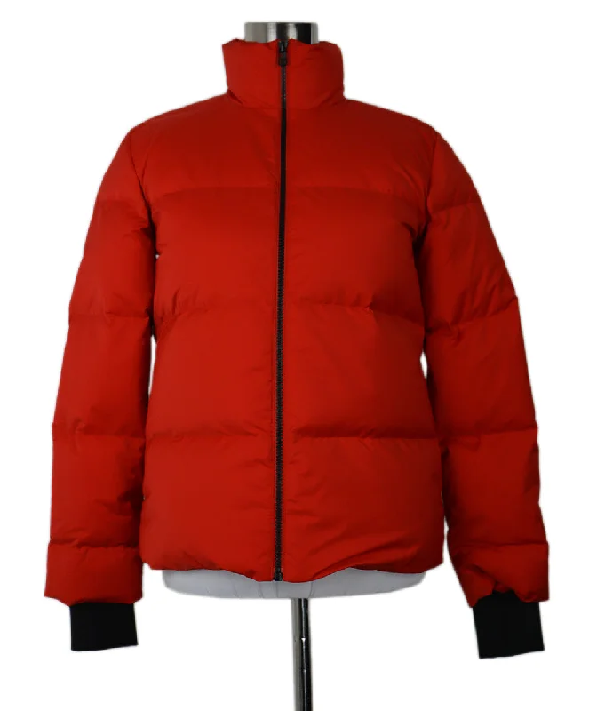 Smart Accessories Theory Red Puffer Jacket sz 2