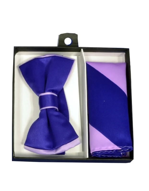 Athletic Pants Purple & Lavender Bow Tie Set