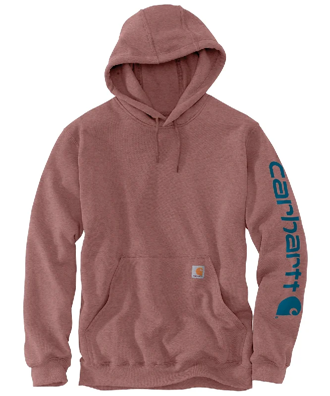 Winter Fashion Carhartt Midweight Logo Hooded Sweatshirt - Apple Butter Heather