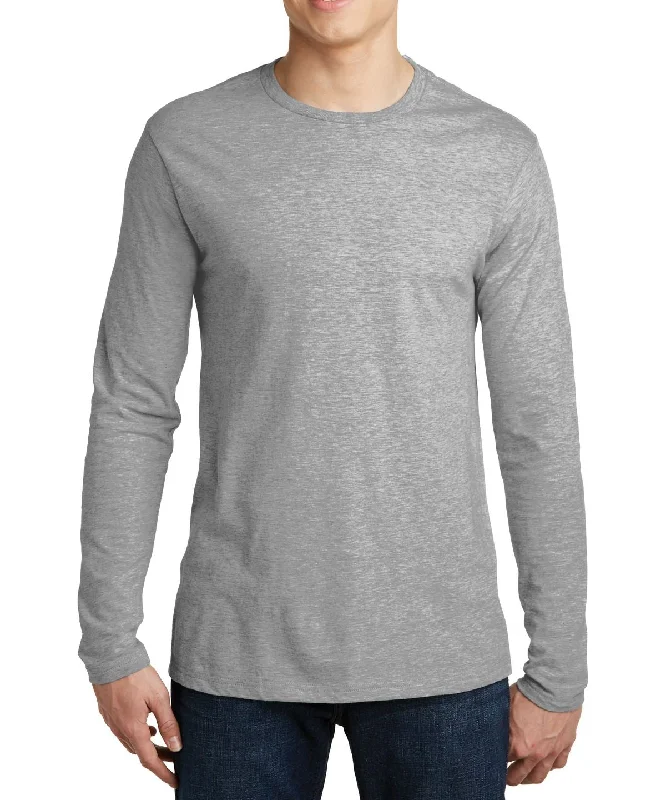 Simple Jackets Men's Long Sleeve Slim Fit Cotton Crew Neck T-Shirt