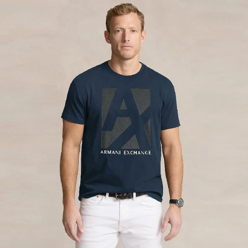 Classic Pieces AX - Men 'Navy' Armani Exchange Printed Logo T-Shirt AX776