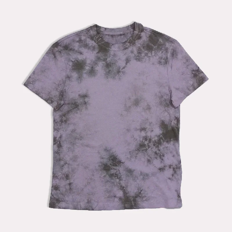 Comfortable Hoodies AR - Men 'Lavender' Tie-Dye Graphic Short Sleeve T-Shirt AR212