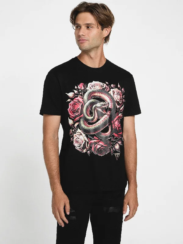 Smart Denim Adder Snake Tee