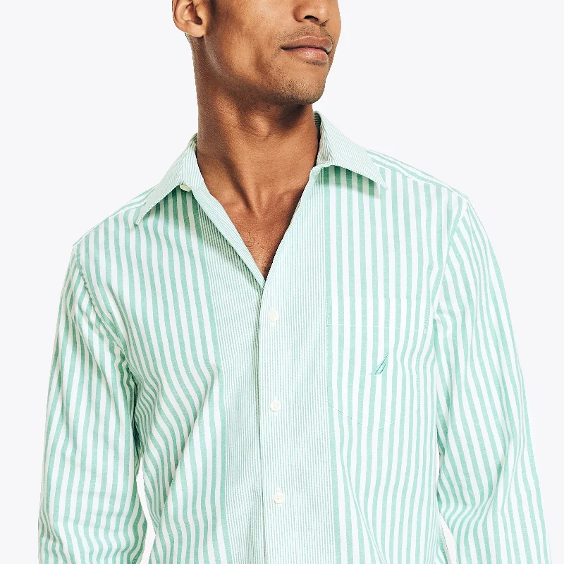 Casual Looks Nautica Mens Striped Oxford Shirt