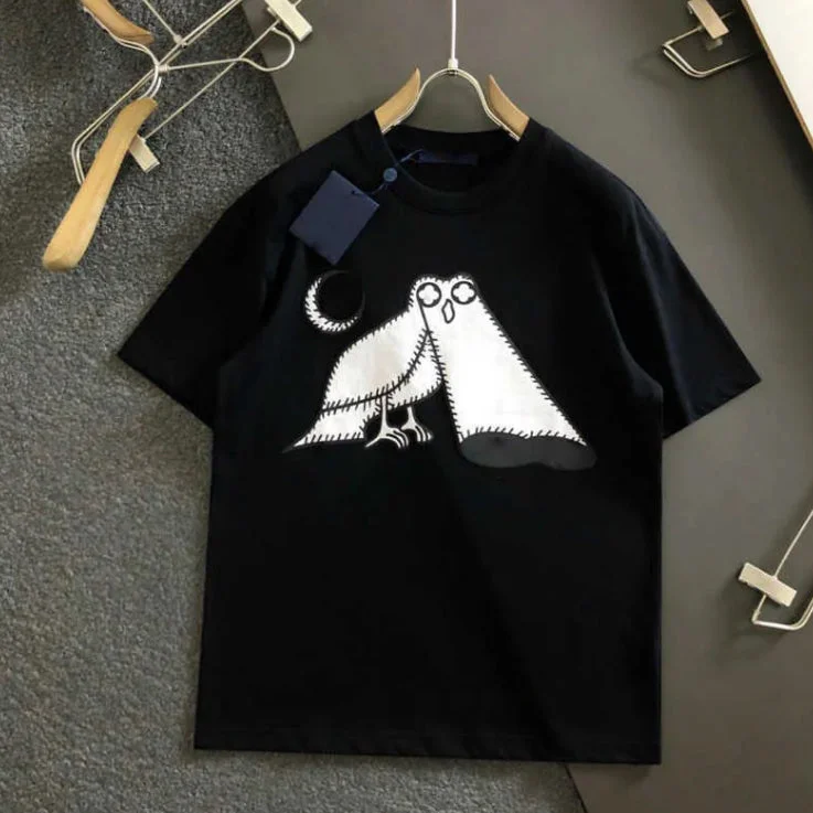 Functional Pants LV - Men 'Black' Owl Embroidered Oversized T-Shirt LV800