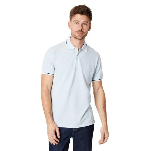 Comfortable Hoodies Maine Mens Birdseye Tipped Polo Shirt