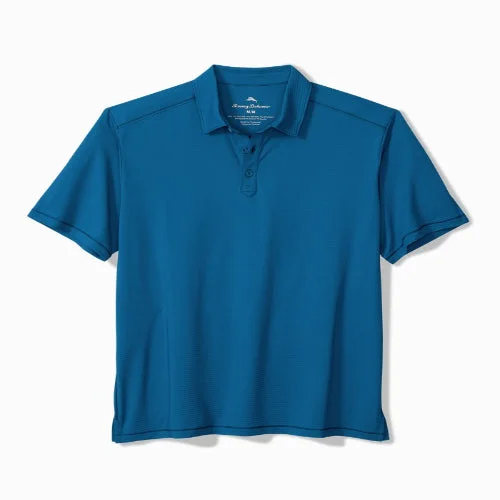 Stylish Casuals Tommy Bahama Men's Costa Wave Polo Shirt - Deep Azure