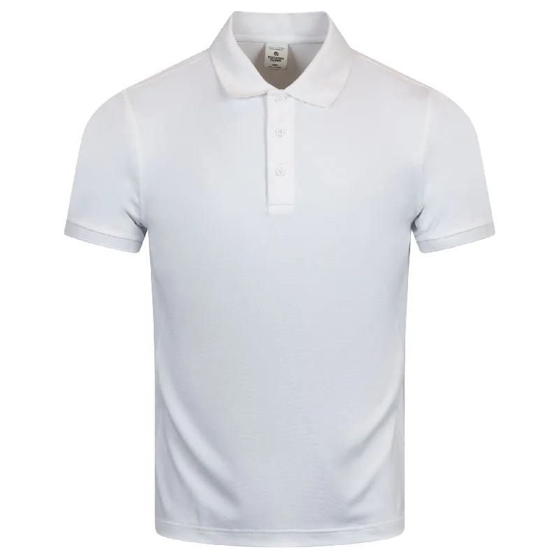 Weekend Wear Tech Pique Playoff Polo White - AW24