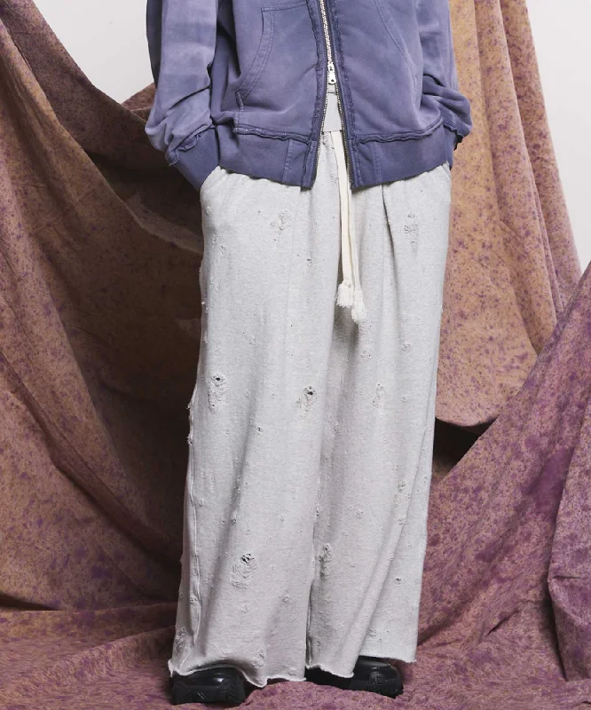 Relaxed Tops Sweat Jacquard Easy Wide Pants