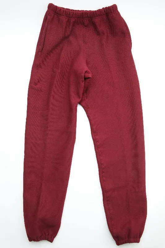 Trendy Footwear Camber #233 Cross-Knit Heavyweight Sweat Pant - Burgundy