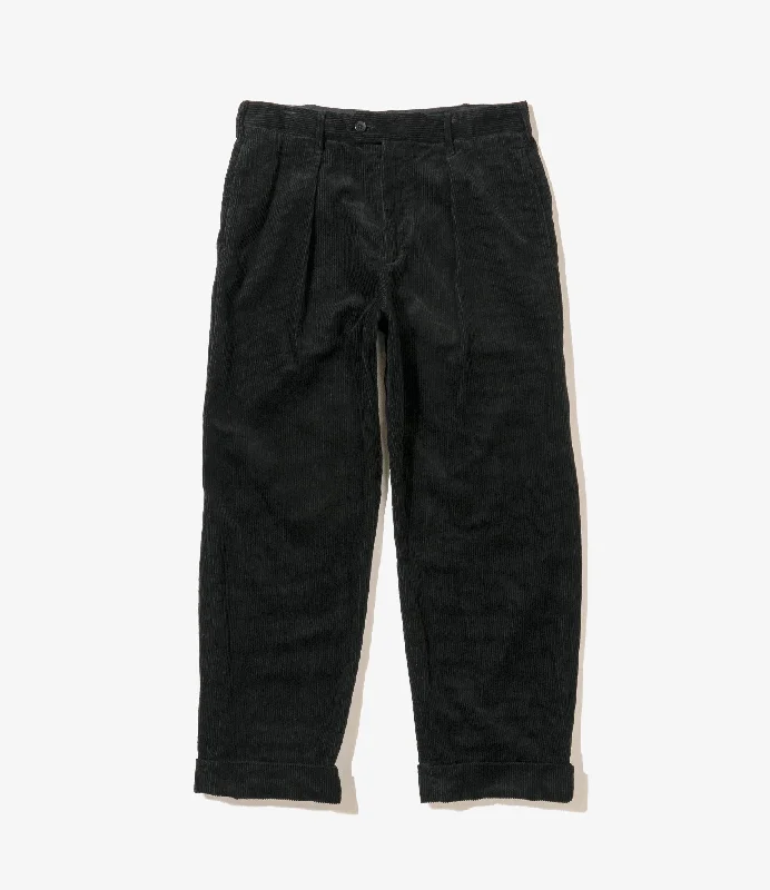 Comfortable Bottoms Engineered Garments Carlyle Pant - Black Cotton 8W Corduroy