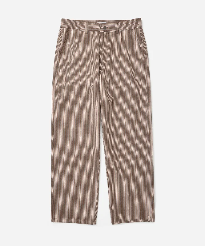 Relaxed Footwear George Stripe Cotton Twill Pant