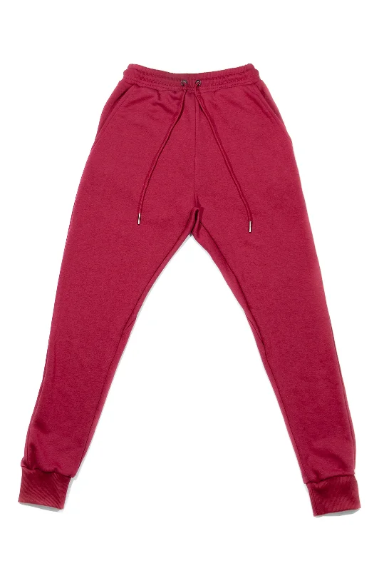 Elegant Pants Heria Burgundy Joggers