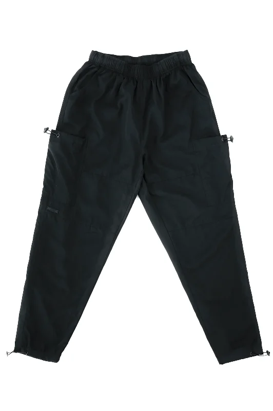 Simple Shirts Drawstring Track Pants - Black