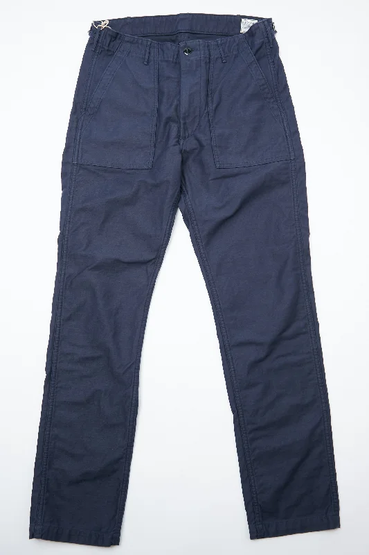 Minimal Tops orSlow x Totem EXCLUSIVE Slim Fit Fatigue Pants - Navy Reverse Cotton Sateen