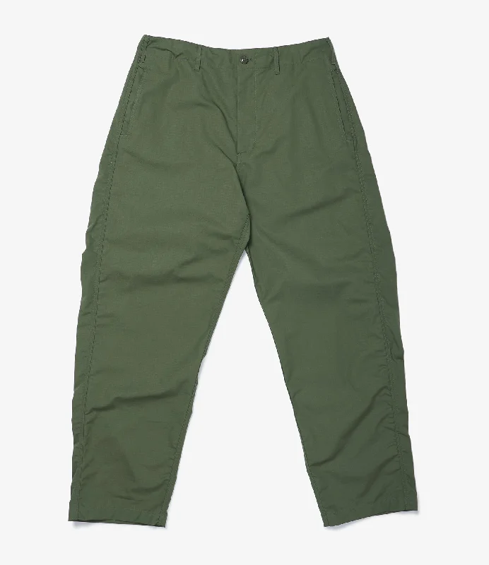 Minimal Tops Engineered Garments Workaday Utility Pant - Olive Cotton Ripstop