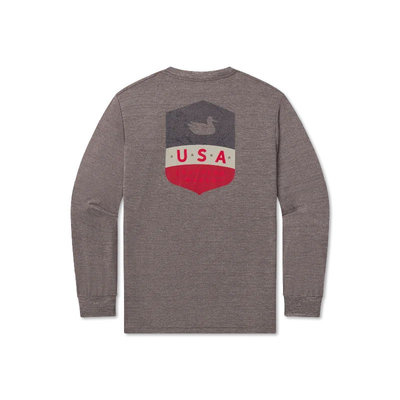 Classic Pieces FieldTec™ Heathered Performance Tee - Liberty - Long Sleeve