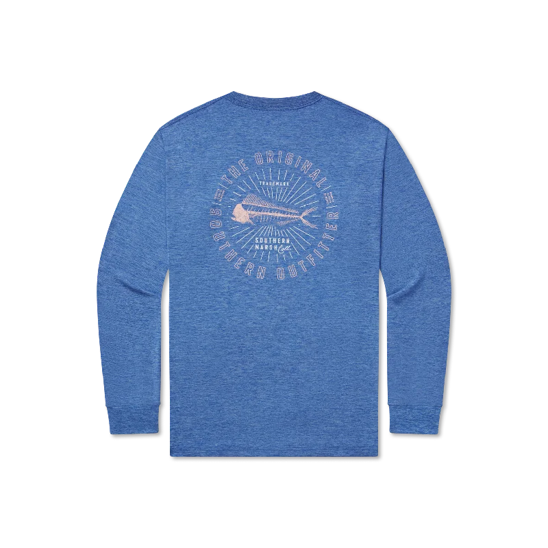 Smart Jeans FieldTec™ Heathered Tee - Mahi Circle - Long Sleeve