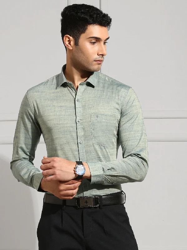 Sporty Looks Men 100% Cotton Shirt Green CL7 GE6