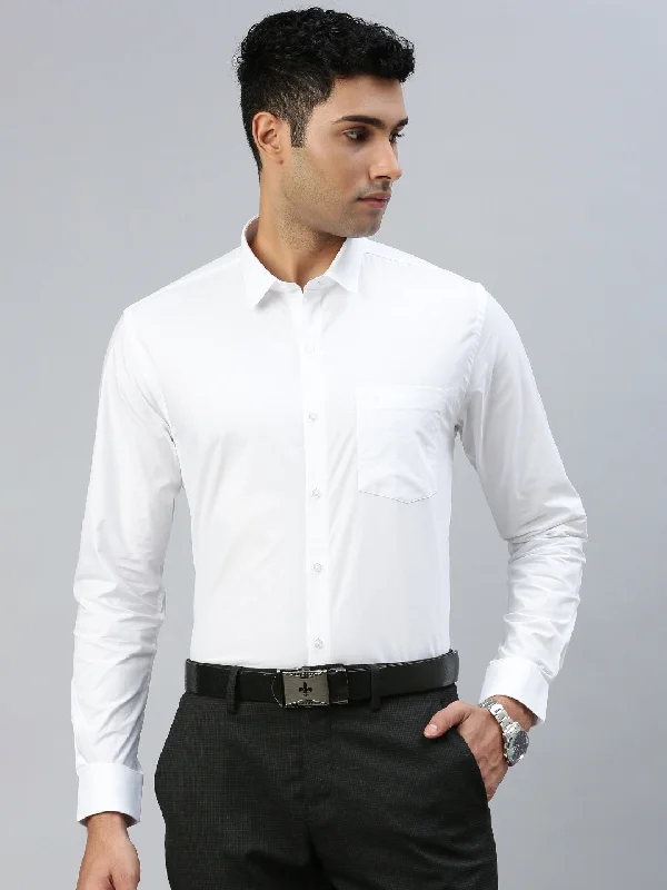 Trendy Hats Men 100% Cotton White Shirt Heroic Cotton