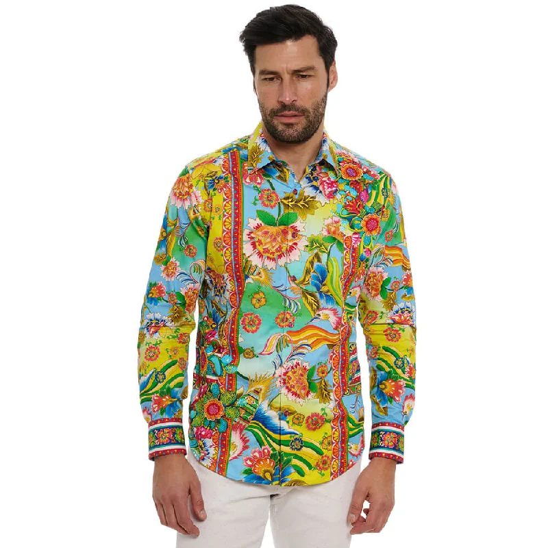 Trendy Footwear Robert Graham Limited Edition Hidden Lion Classic Fit Sport Shirt - Multi