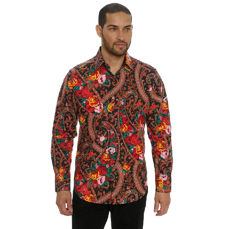 Fashion Layers Robert Graham Limited Edition Kabuki Classic Fit Sport Shirt - Multi