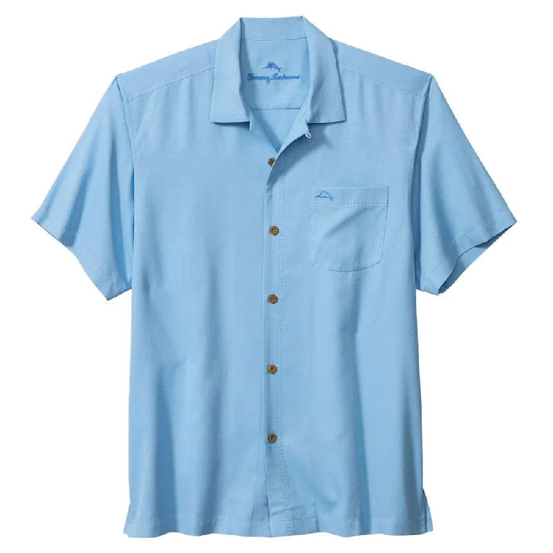 Casual Looks Tommy Bahama Big & Tall Coastal Breeze Check Camp Shirt - Breaker