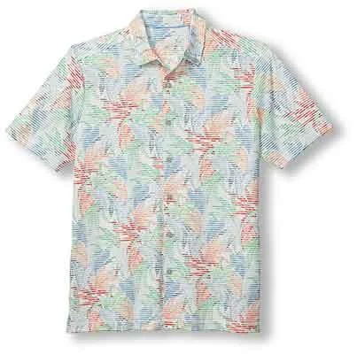 Urban Shirts Tommy Bahama Costa Wave Canopy Camp Shirt - Vacation Blue