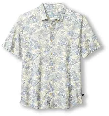 Trendy Hoodies Tommy Bahama IslandZone Sonoma Seaside Blooms Camp Shirt - Norse Blue