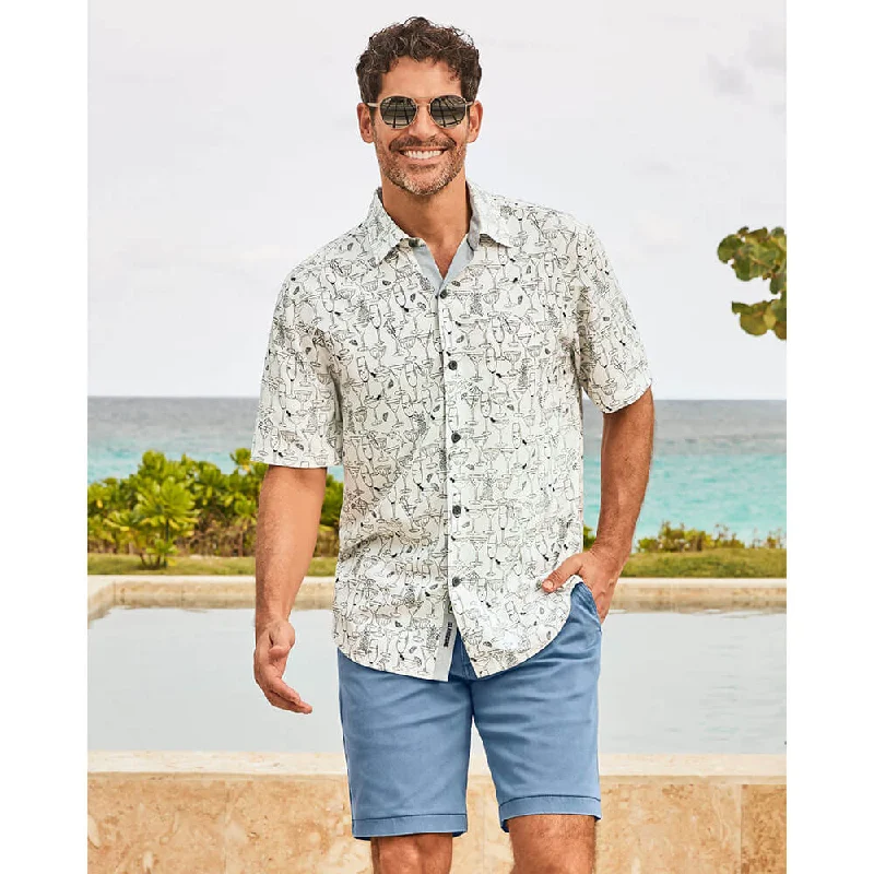 Versatile Shorts Tommy Bahama Mojito Bay Sippin Soiree Camp Shirt - White