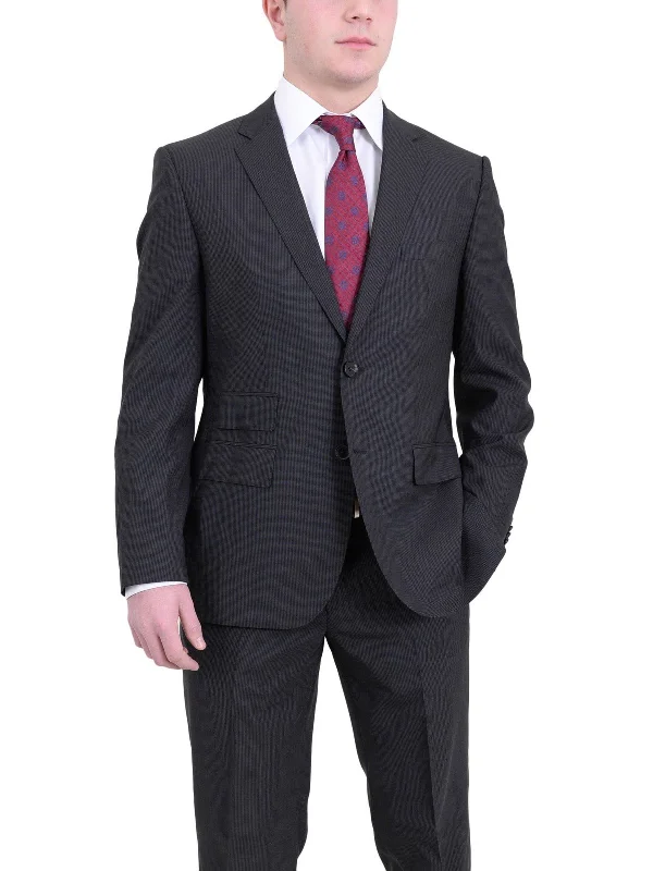 Sporty Sweatshirts Hugo Boss The Kings/central Classic Fit Gray Mini Check Two Button Wool Suit